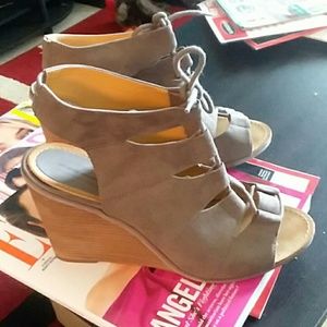 Size 12 like new wedge heels